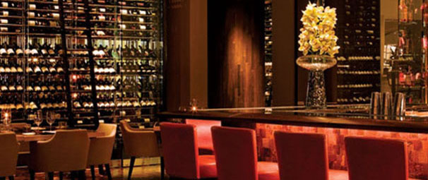 The opulent dining room at Bourbon Steak at the Fairmont Turnberry was inspired by Stripsteak inside Mandalay Bay on the south end of Las Vegas Boulevard