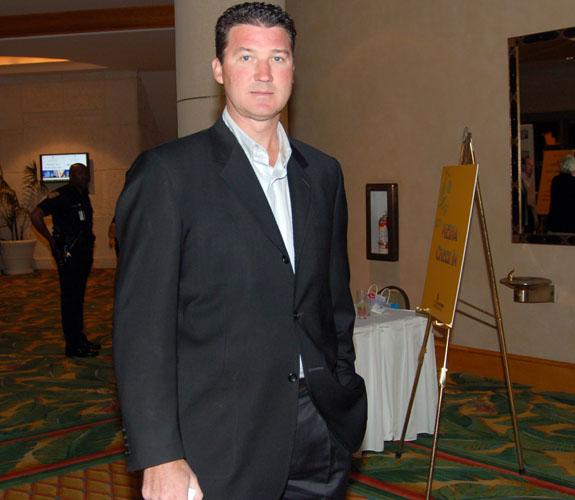 Ex-Pittsburgh Penguins forward Mario Lemieux at the Marino Foundation Charity Dinner at the Loews Hotel on Miami Beach, Fla.