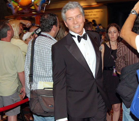 Michael Buffer served as emcee at the party to celebrate the arrival of live blackjack at the Seminole Hard Rock in Hollywood, Fla.