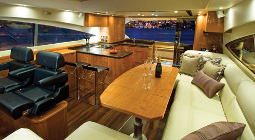 Aventura Business Monthly August 2011 Yacht Feature: Riviera 5800.
