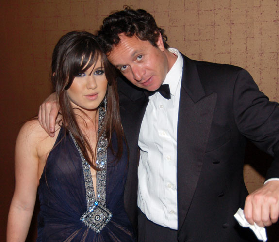 Amber Ridinger with comedian Pauly Shore at the Make-A-Wish Foundation of Southern Florida's annual Intercontinental Ball at the Intercontinental Hotel.