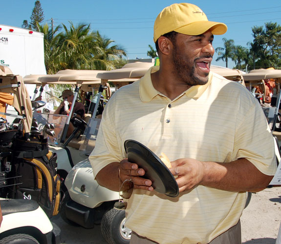 Ex-Pittsburgh Steelers running back Jerome Bettis at Jim Brown's Super Bowl XLI Celebrity Golf Event in Doral, Fla.
