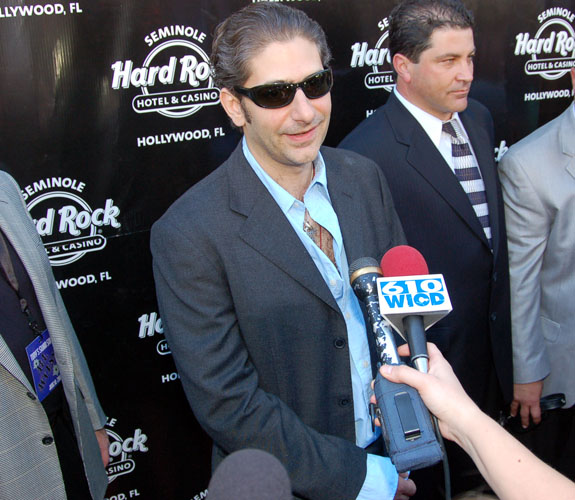 Actor Michael Imperioli hangs out on the red carpet at the Seminole Hard Rock moments before final Sopranos episode aired.