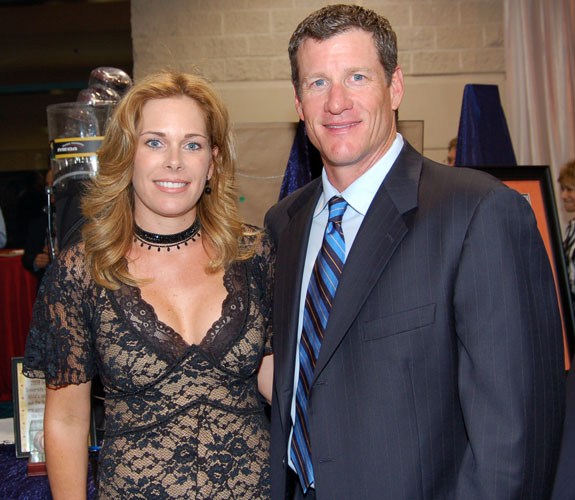 Former Florida Marlins first baseman Jeff Conine and his wife, Cindy, at the Make-A-Wish Foundation of Southern Florida's Ultimate Sports Auction.
